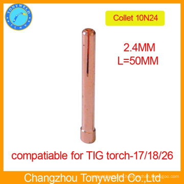 10N24 2.4mm TIG welding parts copper collet